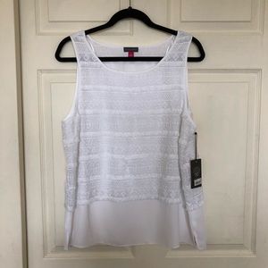 Vince Camuto Lace Tank Top